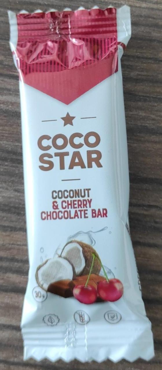 Fotografie - Coconut & Cherry Chocolate Bar Coco Star