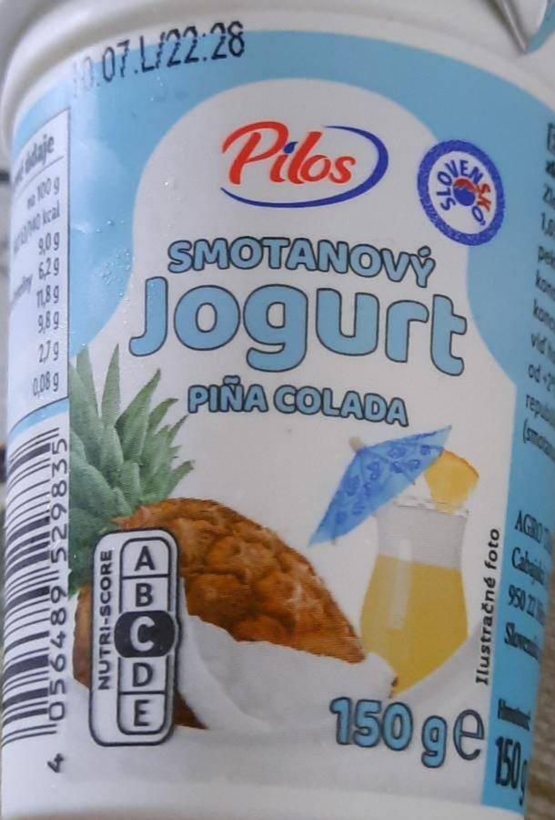 Fotografie - Smotanový jogurt Piňa Colada Pilos