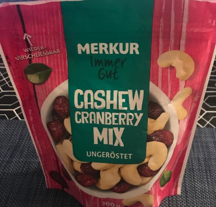 Fotografie - Cashew Cranberry mix MERKUR Immer gut