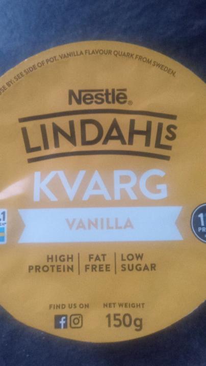 Fotografie - Lindhal's Kvarg vanilla Nestlé