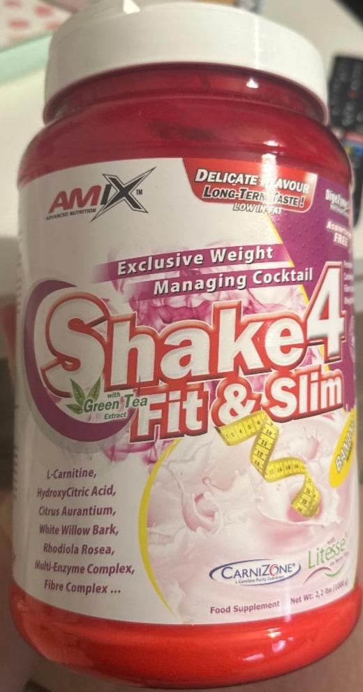 Fotografie - Shake4 Fit&Slim Banana Amix Nutrition