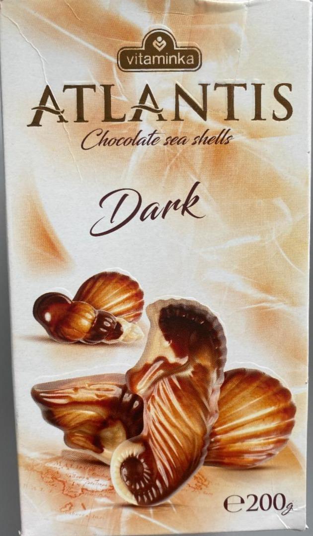 Fotografie - Atlantis Chocolate sea shells Dark Vitaminka
