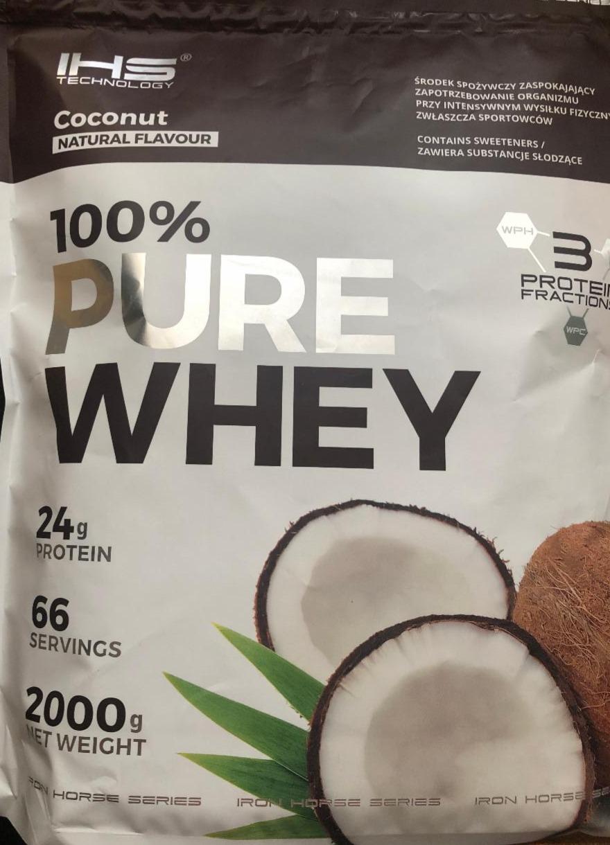 Fotografie - Coconut Natural Flavour 100% pure whey IHS Technology