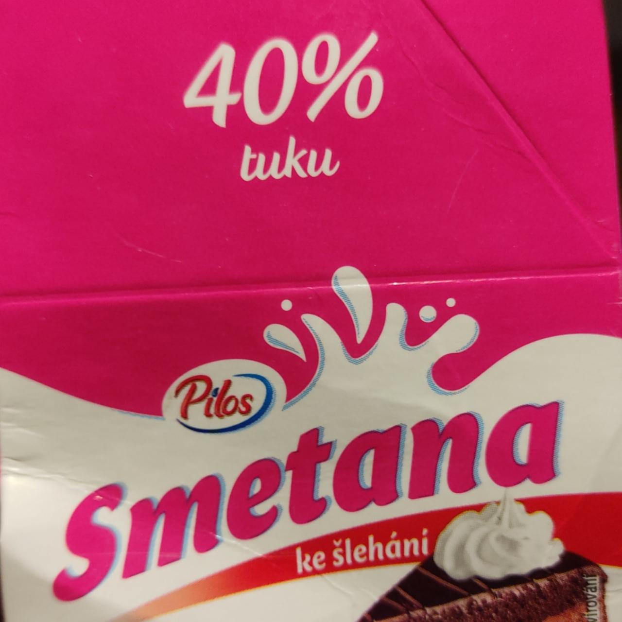 Fotografie - Smetana ke šlehání 40% tuku Pilos