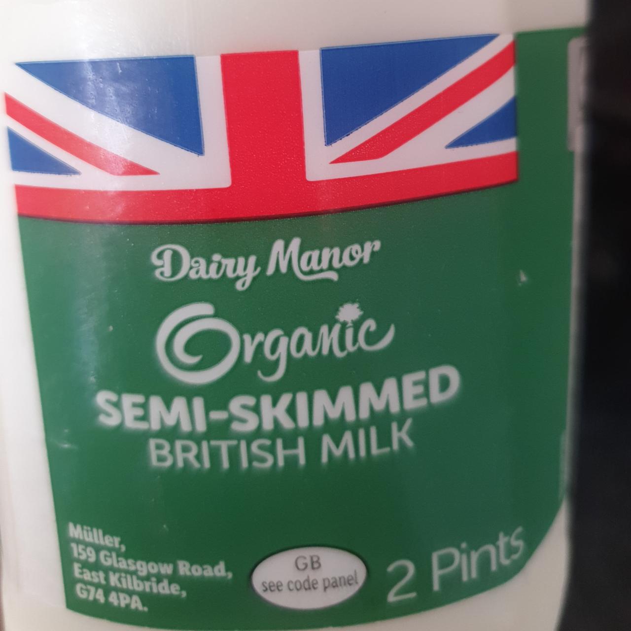Fotografie - Organic Semi-Skimmed British Milk Dairy Manor