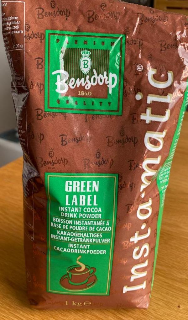 Fotografie - Instamatic Green Label Instant Cocoa Drink Powder Bensdorp