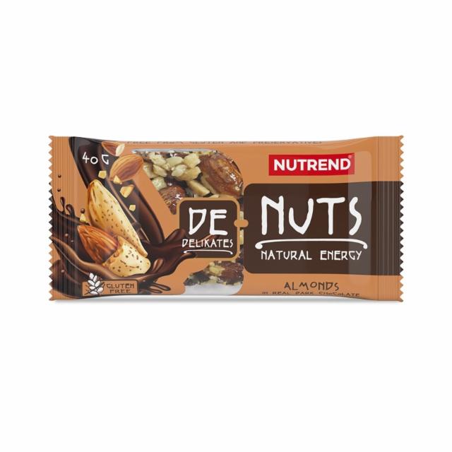 Fotografie - DeNuts almonds in real dark chocolate (mandle v hořké čokoládě) Nutrend