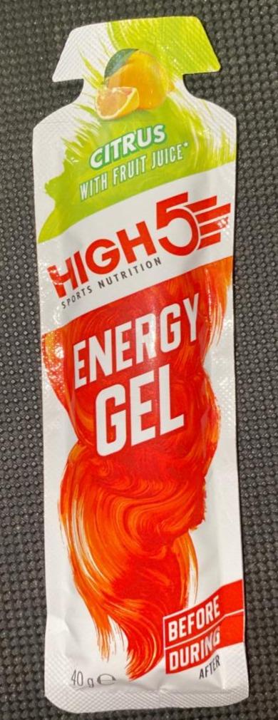 Fotografie - Energy Gel Citrus High5 Nutrition